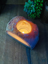 Load image into Gallery viewer, Natural Agate tea light Candle Holder (natural stone / crystal), home decor or unique gift
