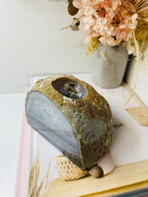 Load image into Gallery viewer, Natural Agate tea light Candle Holder (natural stone / crystal), home decor or unique gift