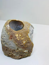 Load image into Gallery viewer, Natural Agate tea light Candle Holder (natural stone / crystal), home decor or unique gift