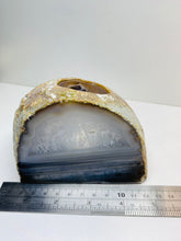 Load image into Gallery viewer, Natural Agate tea light Candle Holder (natural stone / crystal), home decor or unique gift
