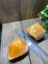 Load image into Gallery viewer, Orange Calcite semi polished points