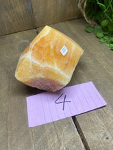 Load image into Gallery viewer, Orange Calcite semi polished points