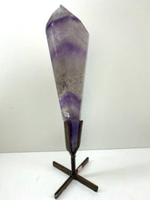 Load image into Gallery viewer, Phantom Amethyst point on display stand