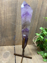 Load image into Gallery viewer, Phantom Amethyst point on display stand
