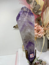 Load image into Gallery viewer, Phantom Amethyst point on display stand