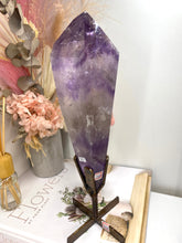 Load image into Gallery viewer, Phantom Amethyst point on display stand