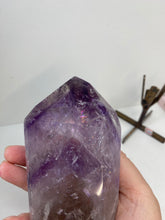 Load image into Gallery viewer, Phantom Amethyst point on display stand