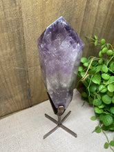 Load image into Gallery viewer, Phantom Amethyst point on display stand