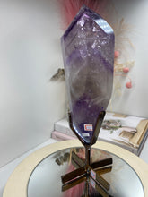 Load image into Gallery viewer, Phantom Amethyst point on display stand