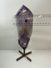 Load image into Gallery viewer, Phantom Amethyst point on display stand