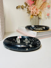 Load image into Gallery viewer, Polished Fossil Ammonite Orthoceras oval Bowl - home decor