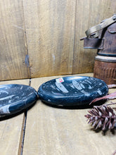 Load image into Gallery viewer, Polished Fossil Ammonite Orthoceras oval Bowl - home decor
