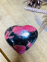 Load image into Gallery viewer, Rhodonite love heart