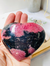 Load image into Gallery viewer, Rhodonite love heart