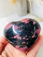 Load image into Gallery viewer, Rhodonite love heart