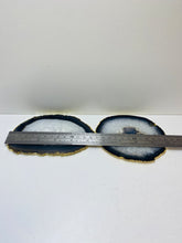 Load image into Gallery viewer, Natural polished Agate Slice drink coasters with Gold Electroplating - Set of 2