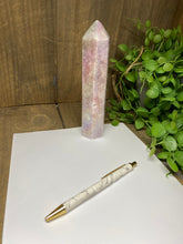 Load image into Gallery viewer, Titanian coated Amethyst tower