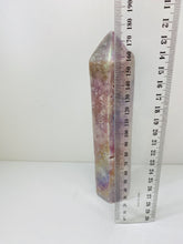 Load image into Gallery viewer, Titanian coated Amethyst tower