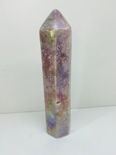 Load image into Gallery viewer, Titanian coated Amethyst tower