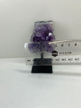 Load image into Gallery viewer, Amethyst Crystal on black display stand