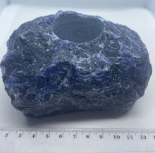 Load image into Gallery viewer, Sodalite tea light Candle Holders, natural stone / crystal