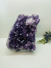 Load image into Gallery viewer, Amethyst Crystal on display stand - large piece with removable display stand