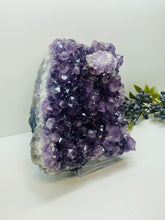 Load image into Gallery viewer, Amethyst Crystal on display stand - large piece with removable display stand