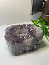 Load image into Gallery viewer, Amethyst Crystal tea light candle holder - home décor