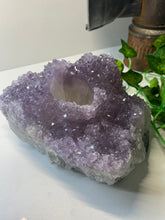 Load image into Gallery viewer, Amethyst Crystal tea light candle holder - home décor