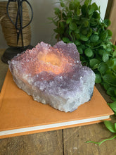 Load image into Gallery viewer, Amethyst Crystal tea light candle holder - home décor