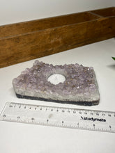 Load image into Gallery viewer, Amethyst Crystal tea light candle holder