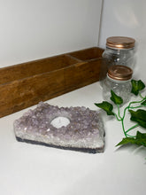 Load image into Gallery viewer, Amethyst Crystal tea light candle holder