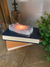 Load image into Gallery viewer, Amethyst Crystal tea light candle holder
