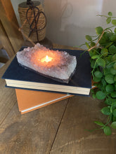 Load image into Gallery viewer, Amethyst Crystal tea light candle holder