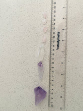Load image into Gallery viewer, Large Amethyst, Rose Quartz and Clear Quartz natural soy Candle - Large size (285g)