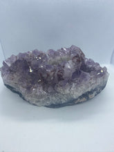 Load image into Gallery viewer, Amethyst Crystal tea light candle holder - home décor