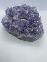 Load image into Gallery viewer, Amethyst Crystal tea light candle holder - home décor
