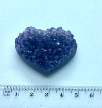 Load image into Gallery viewer, Amethyst crystal heart