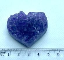Load image into Gallery viewer, Amethyst crystal heart