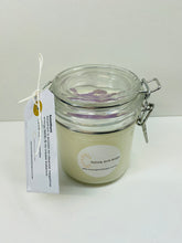 Load image into Gallery viewer, Medium Amethyst infused natural soy Candle in a jar- Medium size (180g)