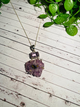 Load image into Gallery viewer, Amethyst pendant set in sterling silver - necklace