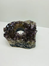 Load image into Gallery viewer, Amethyst Crystal tea light candle holder