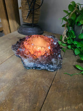 Load image into Gallery viewer, Amethyst Crystal tea light candle holder