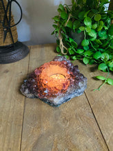 Load image into Gallery viewer, Amethyst Crystal tea light candle holder