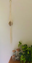 Load image into Gallery viewer, Aragonite sphere Macrame wall or ceiling hanging - hanging crystal