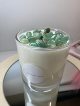 Load image into Gallery viewer, Large Aventurine natural soy Candle - Large candle size (285g)