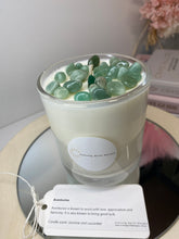 Load image into Gallery viewer, Large Aventurine natural soy Candle - Large candle size (285g)