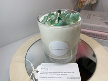 Load image into Gallery viewer, Large Aventurine natural soy Candle - Large candle size (285g)