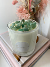 Load image into Gallery viewer, Large Aventurine natural soy Candle - Large candle size (285g)