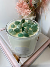 Load image into Gallery viewer, Large Aventurine natural soy Candle - Large candle size (285g)